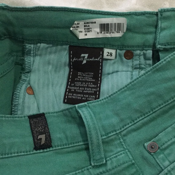 7 For All Mankind Cropped Jeans NWT - Picture 3 of 4